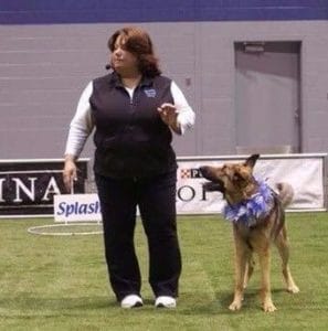 Nancy and dog.